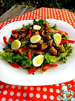 Рецепт Средиземноморский салат с мидиями