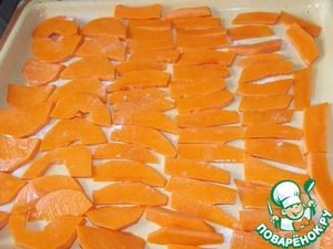 Тыква с апельсинами запеченная в духовке с медом и орехами.