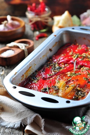 Рецепт Овощной тьян из баклажанов и болгарского перца