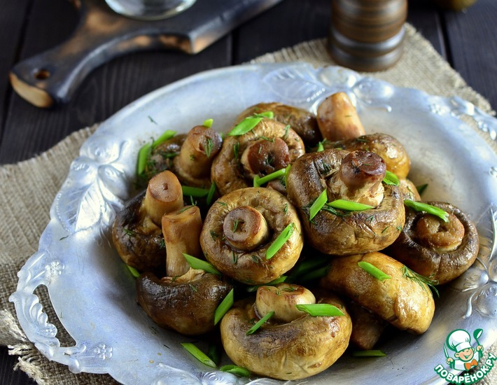 Блюда С Грибами Шампиньонами Фото