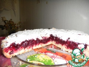 Заливной постный вишневый пирог рецепт с фото пошагово