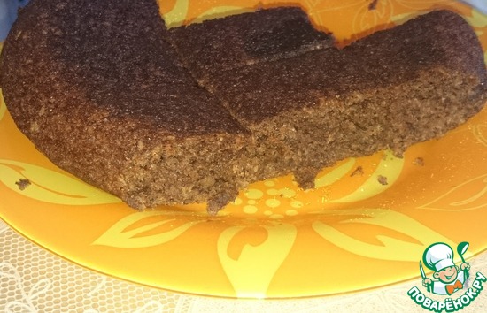 Постный бананово-овсяный пирог