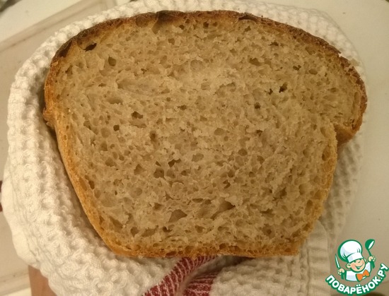 Домашний хлеб без замеса на закваске