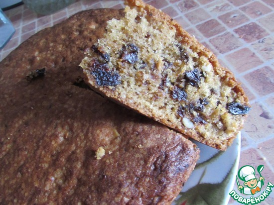 Ореховый кекс с черносливом и кокосовой стружкой по рецепту Первушина Елена https://www.povarenok.ru/recipes/show/99952/