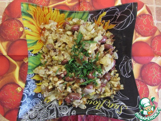 Салат из фасоли с орехами по рецепту mizuko https://www.povarenok.ru/recipes/show/105558/