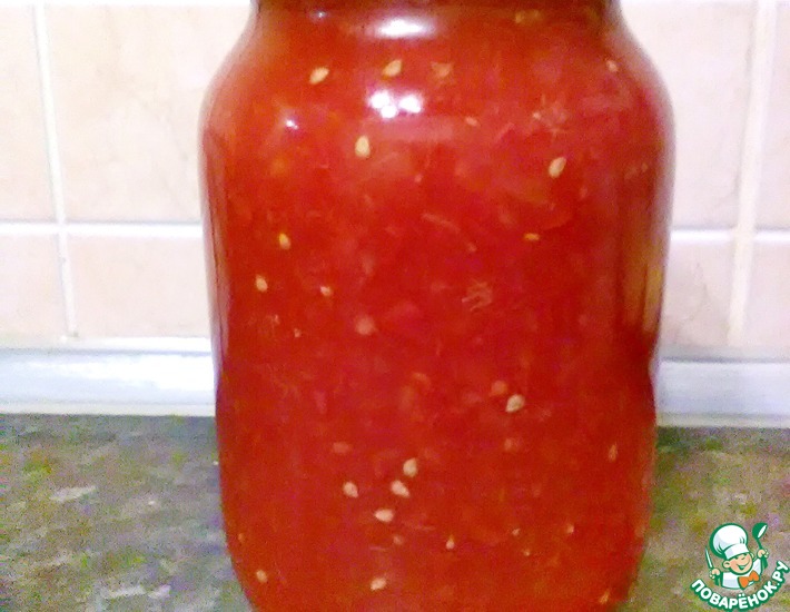 Рецепт: Сок томатный с мякотью