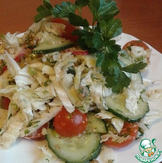 Салат «Глехурад» из свежих овощей