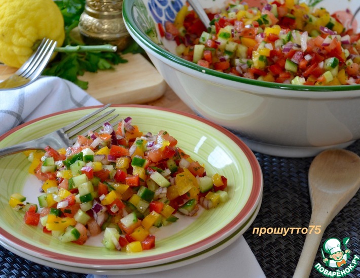 Рецепт: Израильский салат
