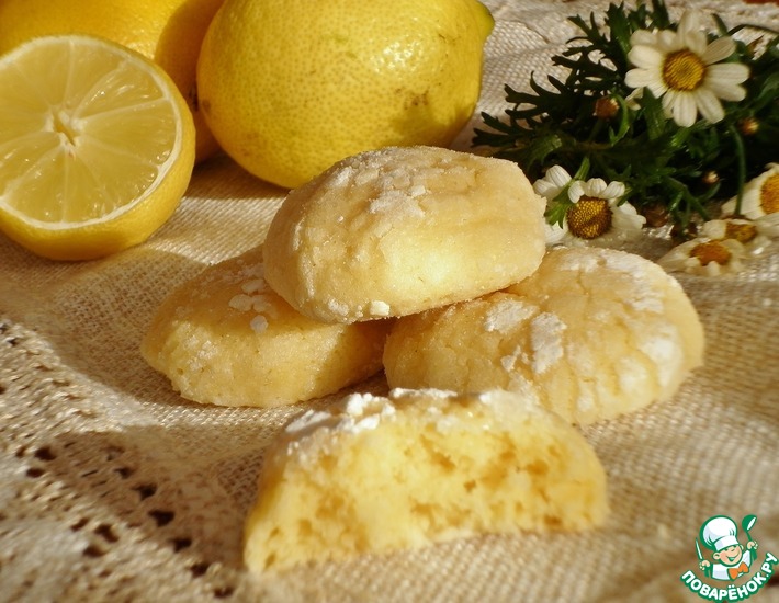 Печенье с малиновым джемом и лимонным кремом