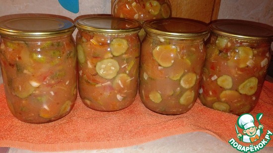 Салат из огурцов Грузинский