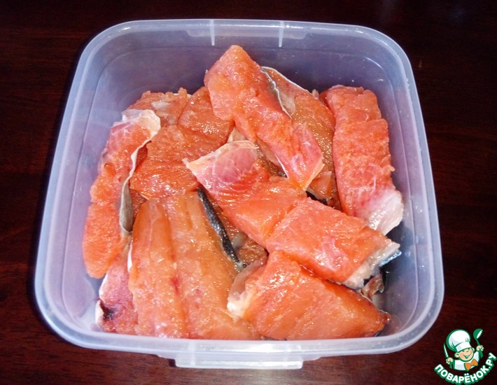 Соленая красная рыба за 40 минут – кулинарный рецепт