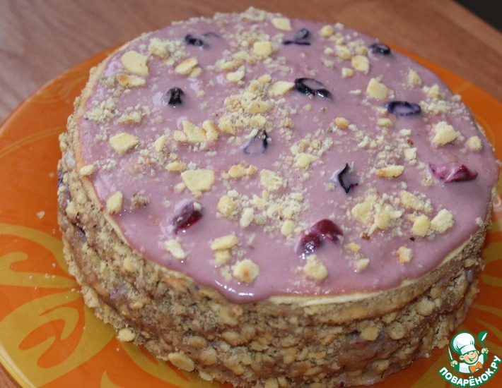 Рецепт: Кукурузный торт Фиолет