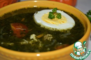 Куриный суп со шпинатом и яйцом — рецепт с фото пошагово