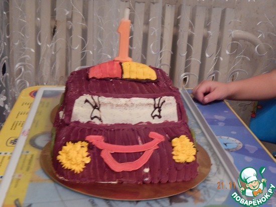 Торт-машина на День рождения сыночка