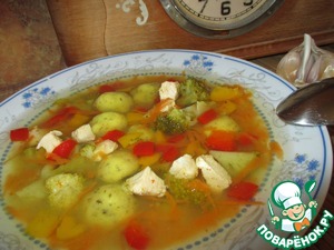 Суп с клёцками из кукурузной муки. Мой специальный лечебный рецепт для внуков - Кулинарный блог