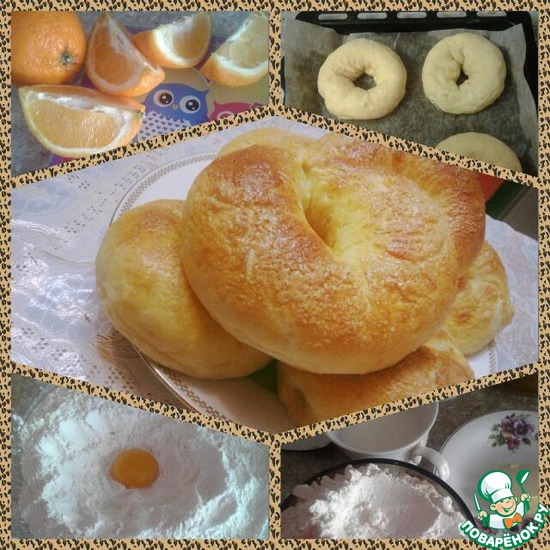 Апельсиновые булочки с кокосовой начинкой