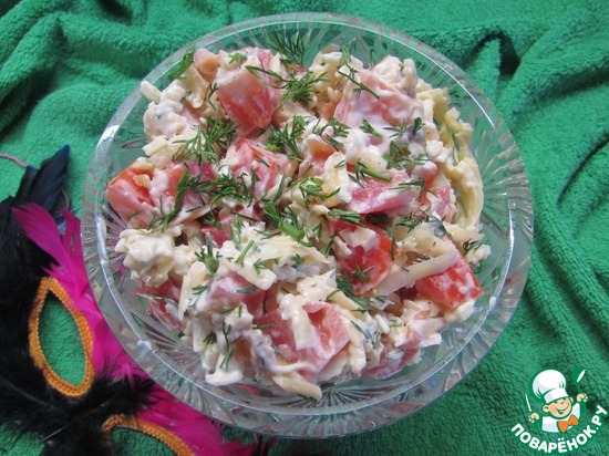 Салат с помидорами и сыром по рецепту чиполинка https://www.povarenok.ru/recipes/show/8821/