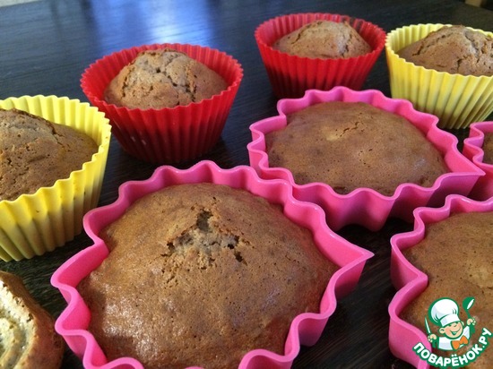 Кексы из теста по рецепту https://www.povarenok.ru/recipes/show/91674/