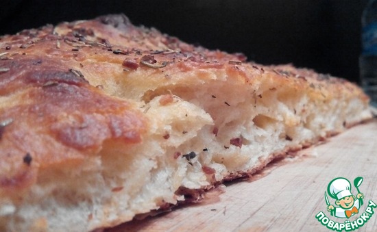 Картофельная фокачча из Генуи с честночным маслом