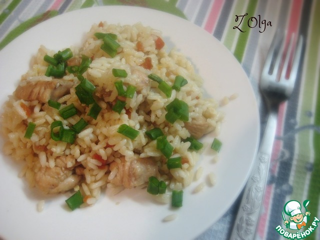 Курица, запеченная с рисом и овощами: пошаговый рецепт с фото