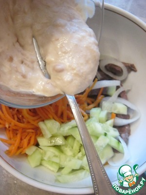 Салат из легкого говяжьего