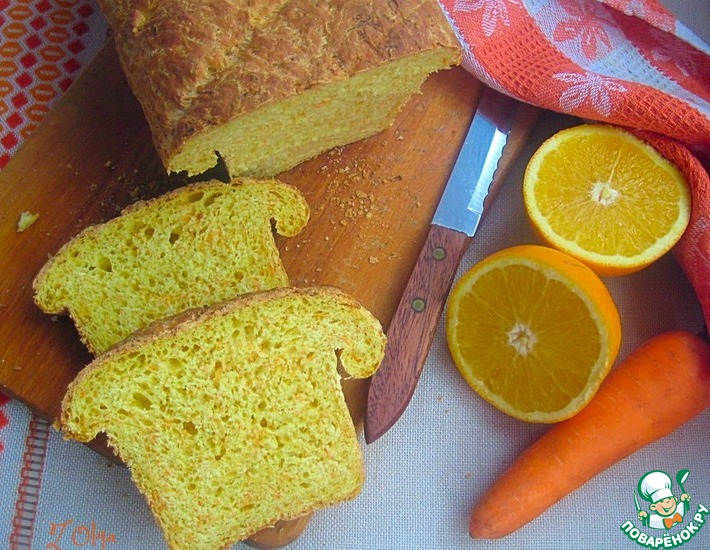 Рецепт: Морковный хлеб с апельсиновой цедрой