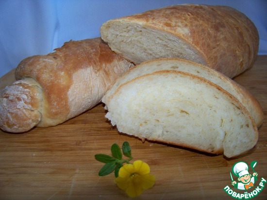 Домашний хлеб-рулет с оливковым маслом