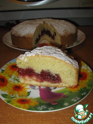 Песочный пирог "Снежинка"