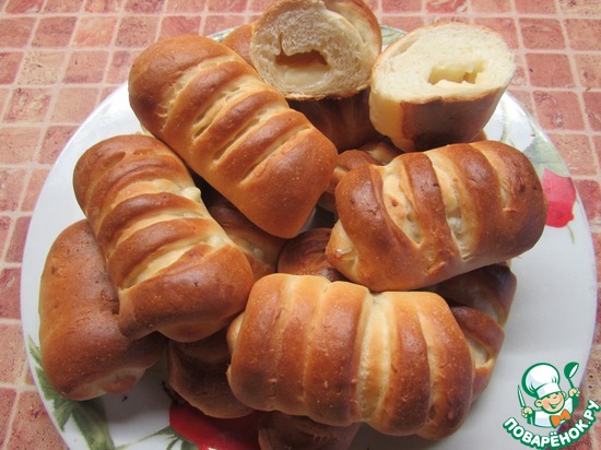 Булочки с плавленым сыром по рецепту Мария По https://www.povarenok.ru/recipes/show/63058/