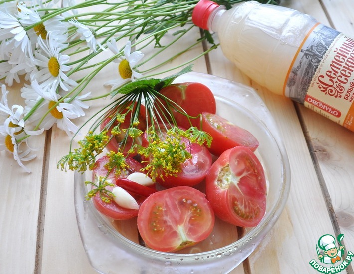 Рецепт: Соленые помидоры в квасе