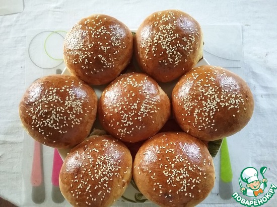 Булочки с кунжутом😂