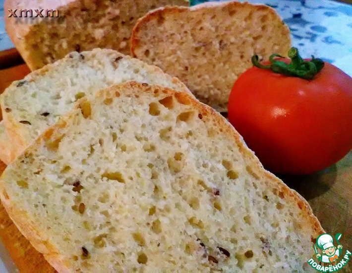 Рецепт: Хлеб с семенами льна и кунжутом
