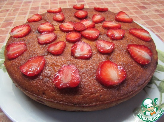 Манник с клубникой на кефире по рецепту Шахзода https://www.povarenok.ru/recipes/show/65752/