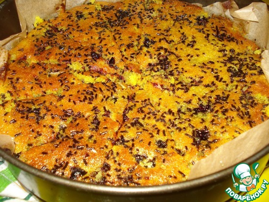 Лимонный манник без муки и яиц