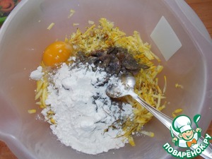 Кабачковые оладьи с грибами и луком рецепт с фото