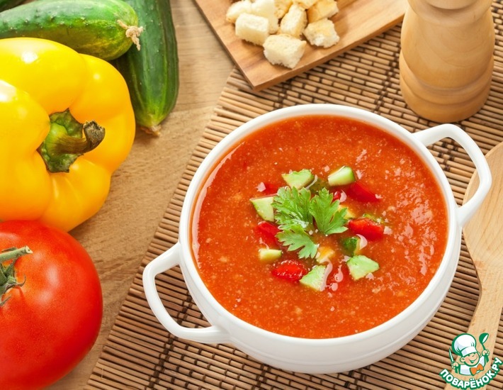 Суп Гаспачо: рецепт, ингредиенты, польза и варианты приготовления