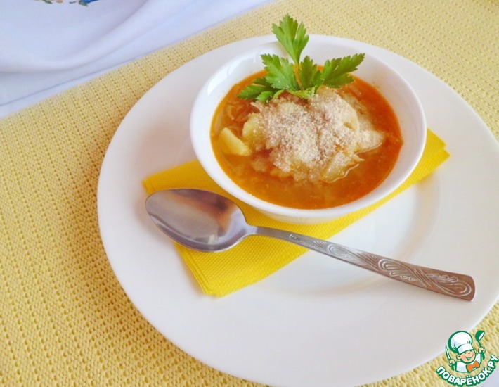 Рецепт: Белорусский суп Рыбная солянка
