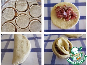Мясной пирог «Хризантема», рецепт с фото. Как приготовить пирог с мясом в виде хризантемы?