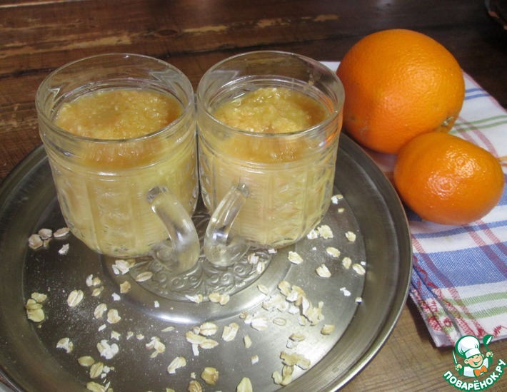 Рецепт: Яблочный смузи с апельсиновым соком