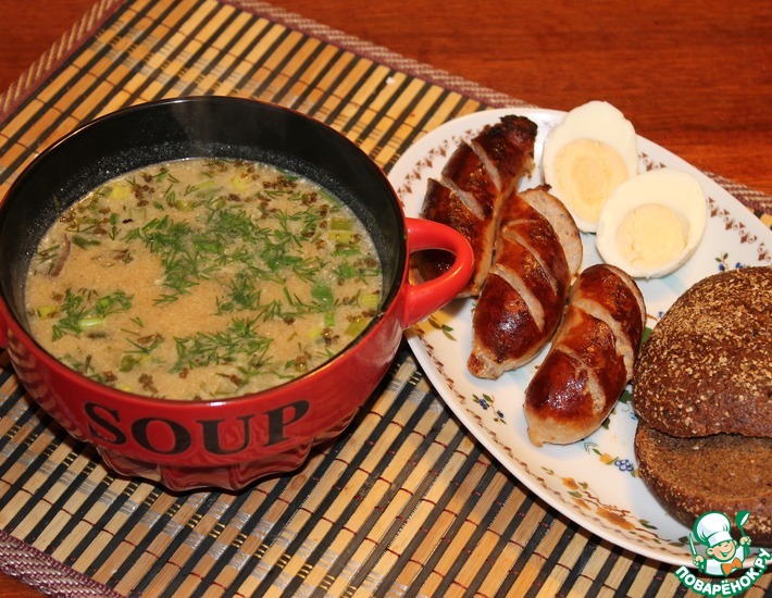 Рецепт: Традиционный польский суп Журек