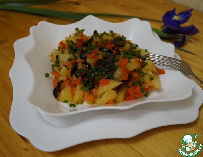 Рецепт: Теплый картофельный салат Для поста
