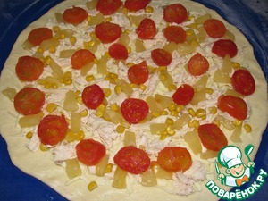 Пицца с курицей и ананасами: 6 фоторецептов в духовке
