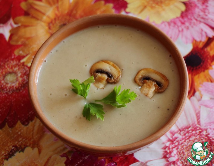 Как приготовить Крем-суп из сушеных грибов - пошаговое описание