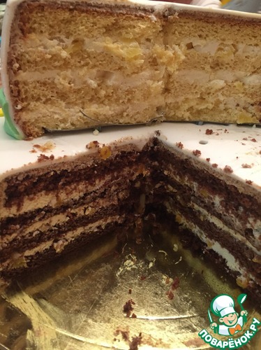 Торт по рецепту https://www.povarenok.ru/recipes/show/122621/