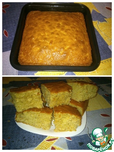 Сметанно-овсянный пирог