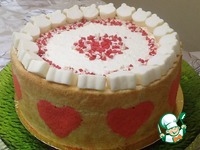 Торт-суфле "Клубничное сердце" ингредиенты