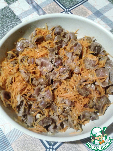 Куриные желудки по-корейски