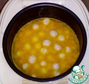 Суп с тыквой и фрикадельками , пошаговый рецепт на 1126 ккал, фото, ингредиенты - Оксана Чуб