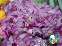Салат из трески, риса и красного лука ингредиенты
