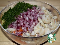 Салат со свеклой и рыбой "Зимний" ингредиенты